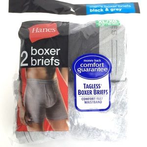 Hanes men’s boxer briefs tagless comfort flex